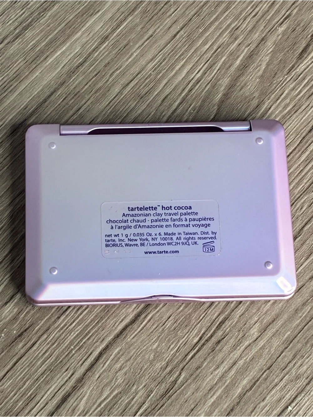 🐼 3/$25 EUC tarte Hot Cocoa Amazonian Clay Travel Palette in Pink Lilac Compact